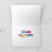 ハッピーバースデー、有名なポピー絵画フィールド カード (内部)