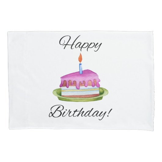 ハッピーバースデー! 枕カバー (正面)