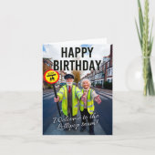 ハッピーバースデー、棒つきキャンデーチームへようこそ カード (正面)