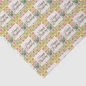 ハッピーバースデー《植物》百日草花 薄葉紙 (詳細)