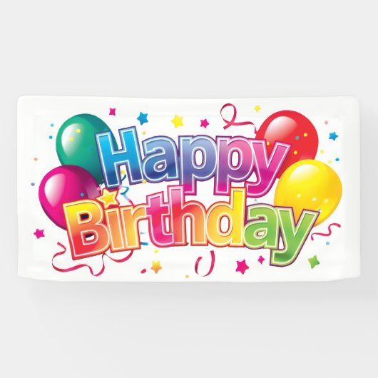 ハッピーバースデー 横断幕 (横)