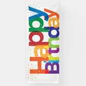 ハッピーバースデー 横断幕 (縦)