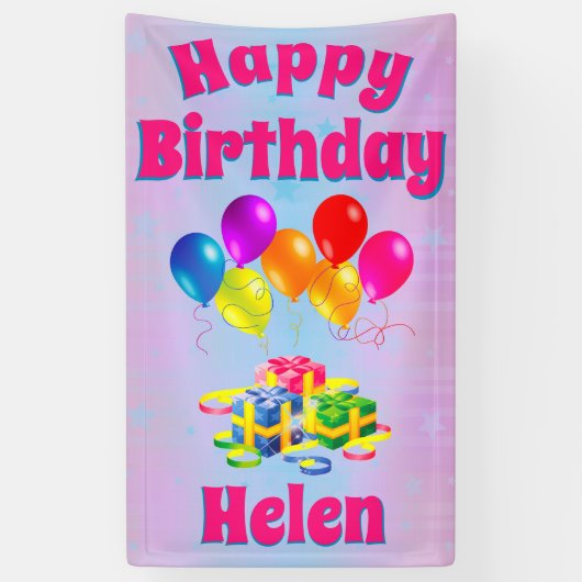 ハッピーバースデー 横断幕 (縦)