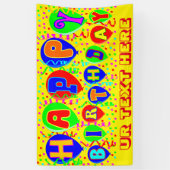 ハッピーバースデー 横断幕 (縦)