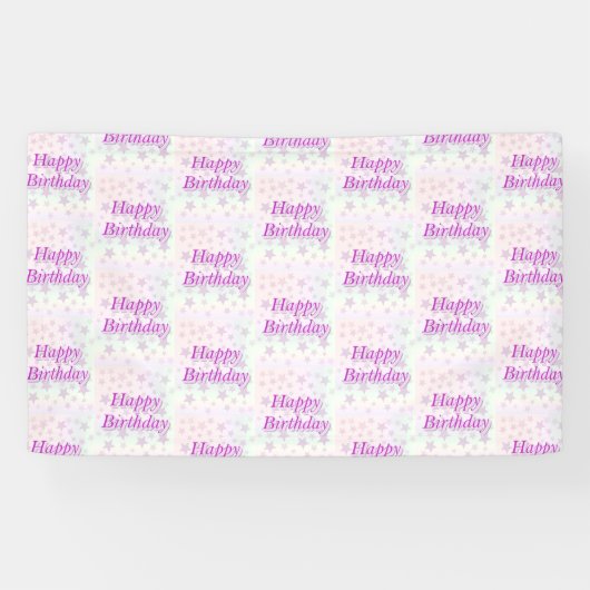 ハッピーバースデー!! 横断幕 (横)