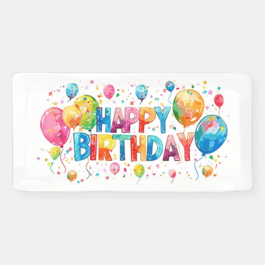 ハッピーバースデー 横断幕 (横)