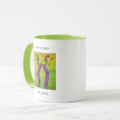 ハッピーバースデー、水の色の喜びと幸福 マグカップ (正面左)