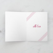 ハッピーバースデー – 水彩灌水缶 カード (内部)