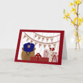 ハッピーバースデー、沿岸警備隊の英雄! カード (黄色い花)