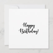 ハッピーバースデー!激励の黒人女性ホットピンク カード (裏面)