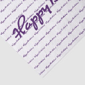 ハッピーバースデー!濃い紫のスクカジュアルリプト 薄葉紙 (詳細)