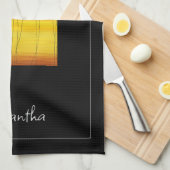 ハッピーバースデー、熱帯夏 キッチンタオル (四つ折り)