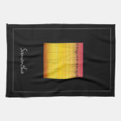 ハッピーバースデー、熱帯夏 キッチンタオル (横)