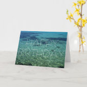 ハッピーバースデー-熱帯楽園-カード カード (黄色い花)