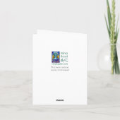 "ハッピーバースデー"熱気球グリーティングカード カード (裏面)