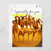 ハッピーバースデー、特にあなたのために ポストカード (正面/裏面)