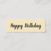 ハッピーバースデー/特別な日 スキニー名刺 (正面)