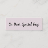 ハッピーバースデー/特別な日 スキニー名刺 (裏面)