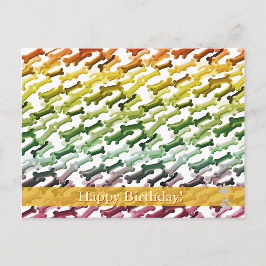 ハッピーバースデー! – 犬の葉書 ポストカード (正面)