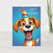 ハッピーバースデー!犬を愛する人のために カード (正面)