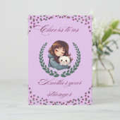 ハッピーバースデー 犬 猫 ペット 動物 誕生日カード 招待状 (スタンド正面)