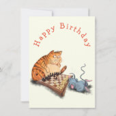 ハッピーバースデー – 猫と遊ネズミのチェスおもしろい (裏面)