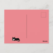 ハッピーバースデー 猫好きの女性 ポストカード (裏面)