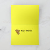 ハッピーバースデー-獣は挨拶状を望みます カード (内部)