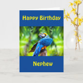 ハッピーバースデー「甥」カード カード (黄色い花)