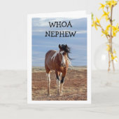 ハッピーバースデー「甥」カード カード (黄色い花)