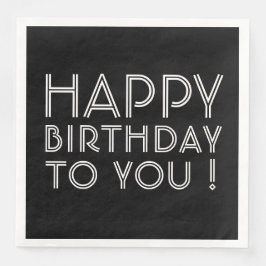 「ハッピーバースデー!」 白黒