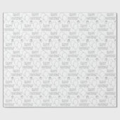 ハッピーバースデー（白） ラッピングペーパー (フラット)