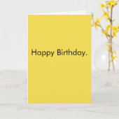 ハッピーバースデー – 皮肉に カード (黄色い花)