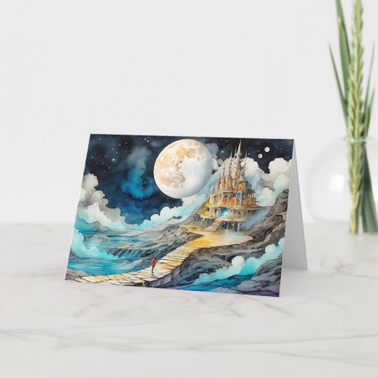 ハッピーバースデー | 真夜中を過ぎてさまよう カード (正面)