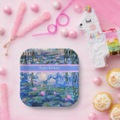 ハッピーバースデー、睡蓮のアートワーク、 ペーパープレート (パーティー)