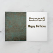 ハッピーバースデー – 石の前足 – ビーグル カード (内部)