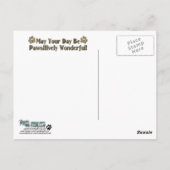 ハッピーバースデー-石造りの足-ジャーマン・シェパード ポストカード (裏面)