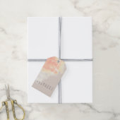 ハッピーバースデー(砂色) ギフトタグ (より糸付き)