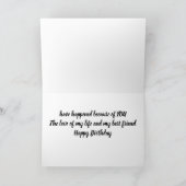 **ハッピーバースデー**私が永遠に愛するものへ カード (内部)