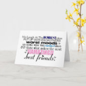 "ハッピーバースデー"私のソウルメイト/コホート! カード (黄色い花)