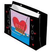 ハッピーバースデー、私のハートからあなたのIIIへ： ラージペーパーバッグ (正面アングル)