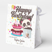 ハッピーバースデー、私のベビー-カスタム写真/名前/DOB フェイバーボックス (裏面サイド)