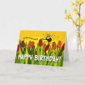 ハッピーバースデー – 私の叔父親愛に カード (黄色い花)