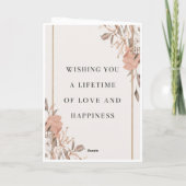 ハッピーバースデー、私の愛の心の愛情誕生 サンキューカード (裏面)