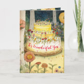 ハッピーバースデー!私の素晴らしい妻の友人の愛のために カード (正面)