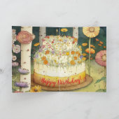 ハッピーバースデー!私の素晴らしい妻の友人の愛のために カード (内部)