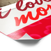 ハッピーバースデー、私は母が大好き。フォトプリント フォトプリント            (角)