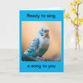 ハッピーバースデー/私は"あなたに歌う" カード (黄色い花)