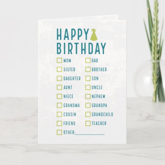 ハッピーバースデー...私買はこれらを大量に カード (正面)