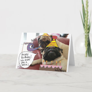 ハッピーバースデー! 私達はケーキを作りました! カード